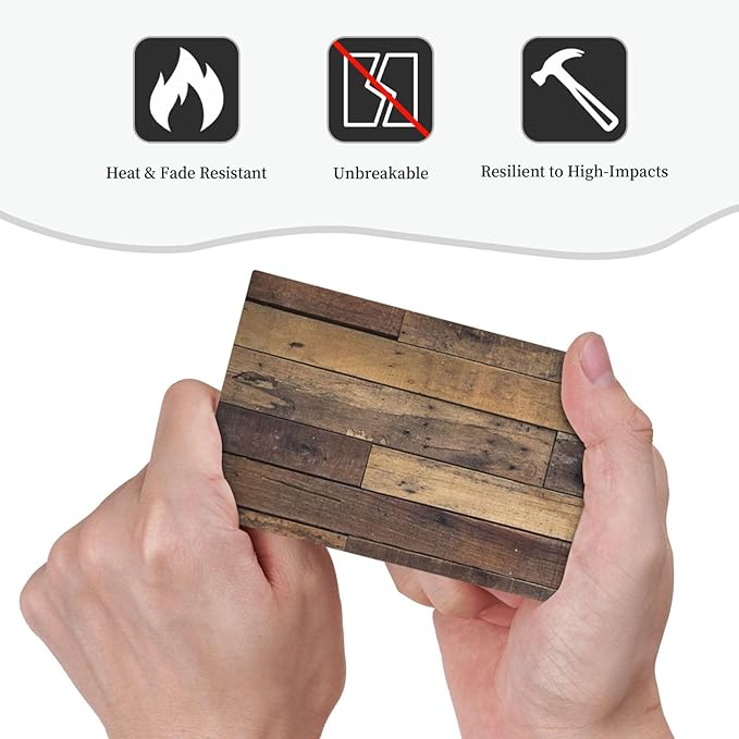 Cool Brown Wood Style Vintage Rustic Print Light Switch Cover Plate 1 Gang No Device Blank Electrical Wall Plates Faceplate Decorative Switch Plate for Farmhouse Home Decor