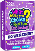 QUOKKA Pop Culture Card Game for Teens, Kids, Adults – 500+ Trendy Questions About Music, Movies & Internet Fun | What Would You Choose Challenge | Funny Party & Family Night Game, Travel & Sleepovers