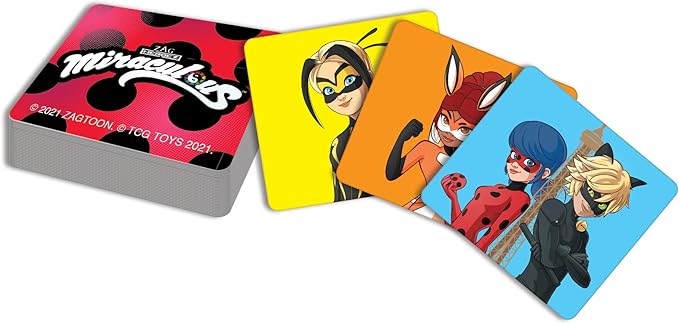 TCG Toys Miraculous Ladybug - Memory Matching Card Game - Featuring 72 Full Color Pieces - Promote and Improve Memory & Sensory Development Skills. Great Birthday Gift for Boys and Girls