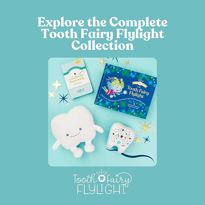 Tooth Fairy Pillow for Kids with Tooth Pocket, Tugs The Tooth Pillow, Comfort Plush for Loose Teeth, Big Feelings & Bedtime, Glow in The Dark, Ages 3+