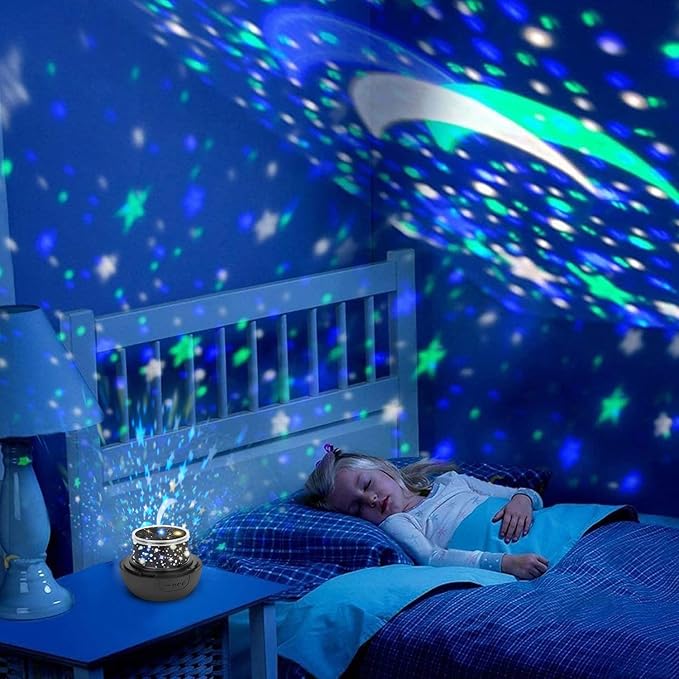 Star Night Light for Kids, Universe Night Light Projection Lamp, Romantic Star Sea Birthday New Projector Lamp for Bedroom - 3 Sets of Film