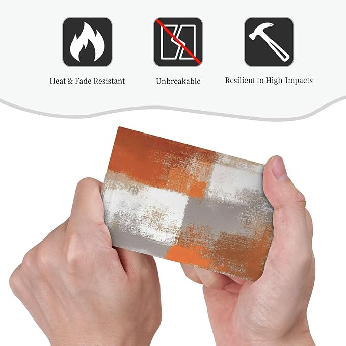 Orange Grey Abstract Art Oil Painting Light Switch Cover Plate 1 Gang No Device Blank Electrical Wall Plates Faceplate Decorative Switch Plate For Home Farmhouse Decor