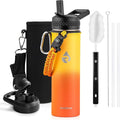 RAYMYLO Insulated Water Bottle 20 oz, Triple Wall Vacuum Stainless Steel (Cold for 24Hrs, Hot for 12Hrs), Leak Proof & Non-BPA, Kids Water Bottle Jug for School with Straw Spout Lids