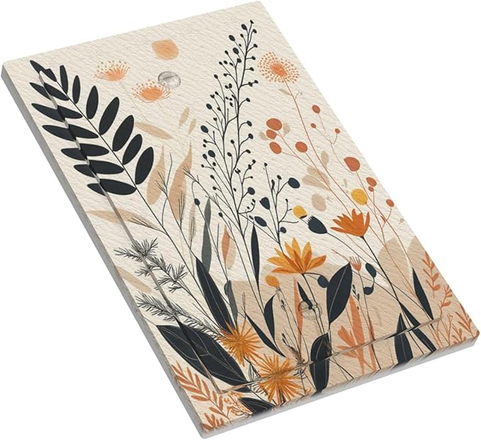 Light Switch Cover Minimalist Floral Boho Botanical Wildflowers Decorative Switch Plates 1 Gang Blank No Device Outlet Covers Electrical Wall Plates for Bathroom Bedroom Decor
