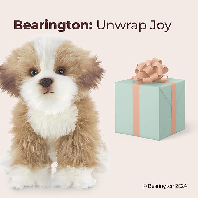Bearington Dog Stuffed Animal - 13" Realistic Dog Plush Maltipoo Murphy - Cute Plushies for Kids Boys & Girls