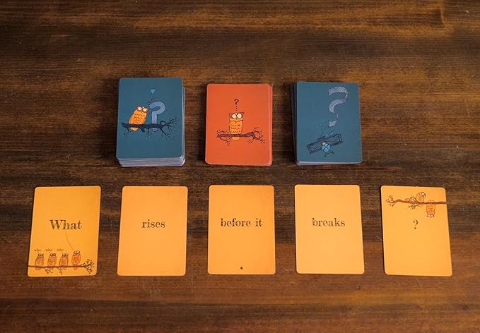 Runaway Parade Games Smug Owls Card Game - an Award-Winning Hilarious & Creative Riddle-Solving Party Game for Kids and Adults | Fun for the Whole Family | 8+ | 15-20 min | 3-15 Players