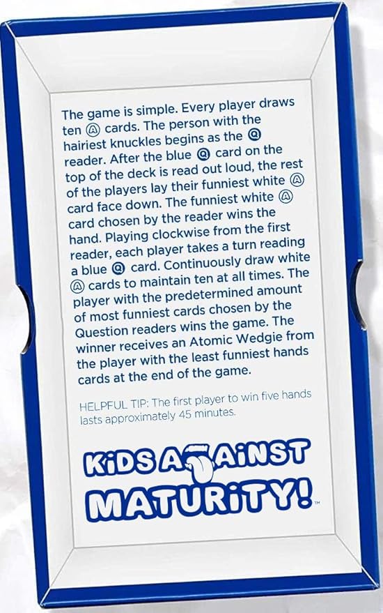 Kids Against Maturity: Funny Family Card Game for Kids & Adults | Hilarious Party Game for Family Game Night | Fun Family Game for Kids Ages 10+, Teens & Parents | 600 Cards