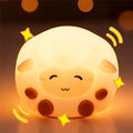 Sheep Night Light for Kids: 16-Color Changing, Rechargeable LED Squishy lamp. Soft Silicone, dimmable. Perfect for Nursery, Dorm Decor & Gifts for Girls/Boys.