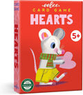 eeBoo Hearts Playing Card Game - 50 Animal Themed Cards, Classic Trick-Taking Card Game, Durable Oversized Cards, Screen-Free Fun, Ages 5+
