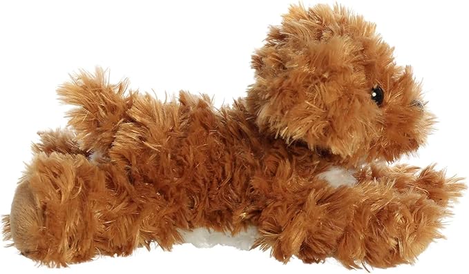 Aurora® Adorable Mini Flopsie™ Chai Cockapoo™ Stuffed Animal - Mini Companions Ready for Playful Adventures - for Kids All Ages, Toddlers, Adults, and Families - Brown 8 Inches