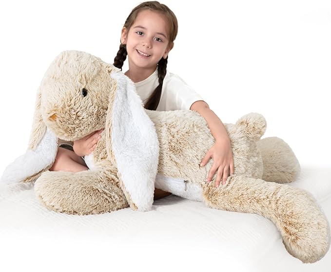 BENINY Large Bunny Stuffed Animal 31", Giant Rabbit Plush Toy for Girls Boys Kids, Big Cuddly Easter Gift for Girl Chirstmas Birthday