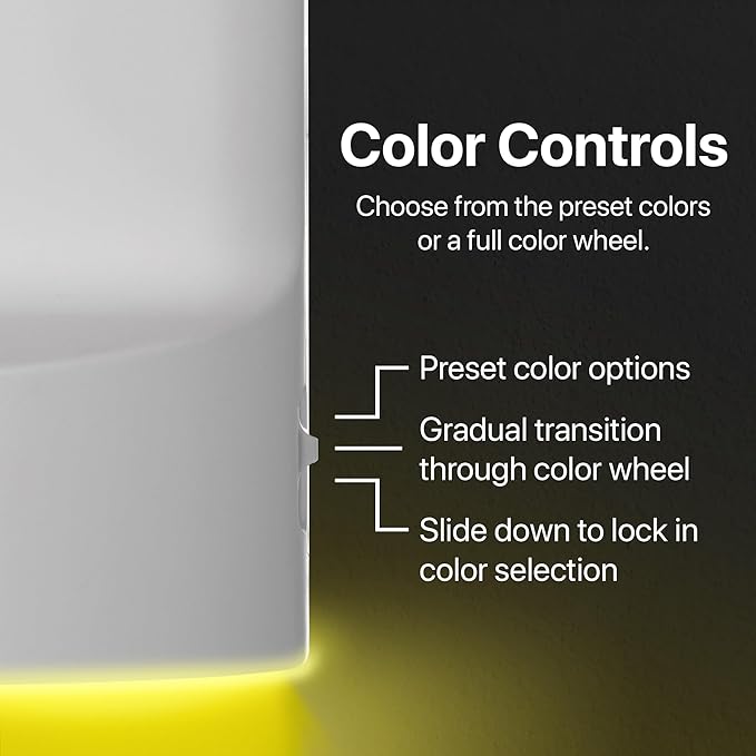 1 Pack - SnapPower Multi-Color GuideLight – Outlet Cover RGB Lights, Customizable Ambient Lighting/Mood Lighting for Home, Kitchen, Gaming Room, Kids Bedroom, Holiday Decor (Light Almond, GFCI)