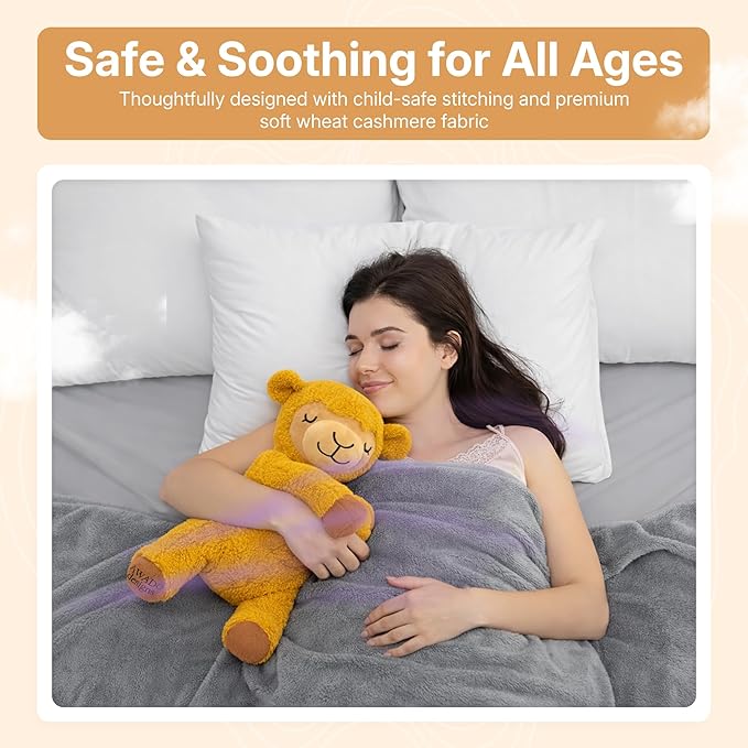 Weighted, Microwaveable & Chillable Lavander Scented Stuffed Animals, Soft & Squishy Plush Camel Toy for Warmth & Comfort - Cuddly Plushie for, Kids, Toddlers & Adults