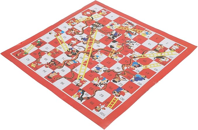 Acouto Snake and Ladders Chess Board Game Set - Challenging Fun Relationship Board Game Travel - Toys & GamesGames & AccessoriesBoard