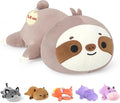 Onsoyours Original Weighted Sloth Plush, Cute Hugging Sloth Weighted Stuffed Animal, Soft Collectible Plushies Pillow Toy Gift for Kids & Adults (9.8", 1.0Lbs)