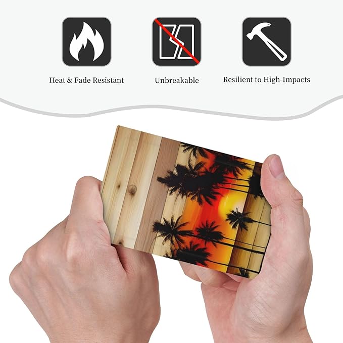 Sunset Beach Coconut Palm Tree Wooden Background Light Switch Cover Plate 1 Gang No Device Blank Electrical Wall Plates Faceplate Decorative Switch Plate for Bedroom Living Room Decor
