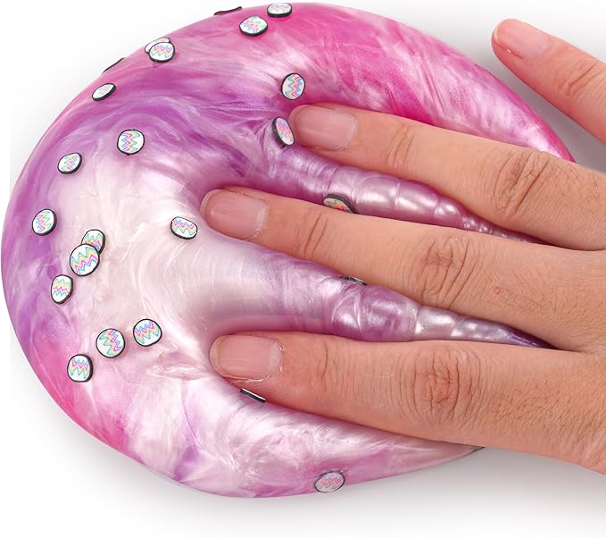 Pink & Purple Glitter Water Slime, Non-Sticky Premade Jelly, Party Favors for Kids, Sensory Toys for Birthday Easter Hallowmas Christmas Girls & Boys Gifts