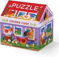 Crocodile Creek 50-Piece Jigsaw Puzzle - Fun Table or Floor Puzzles for Kids Ages 4-6 and Up - Includes Heavy-Duty Shaped Box for Storage - Chicken Coop - 14" x 18" Finished