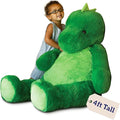 Vermont Teddy Bear Giant T-Rex Stuffed Animal | 4 Foot Dinosaur Plush Toy from Giant Cuddle Collection for Kids and Adults | Hand Finished in Vermont USA