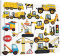 Yellow Truck Cartoon Transportation 3 Gang Light Switch Plate Decorative Triple Toggle Wall Plate Cover Electrical Faceplate Switchcover for Kidroom Bathroom Home Bedroom Art Panel Decor