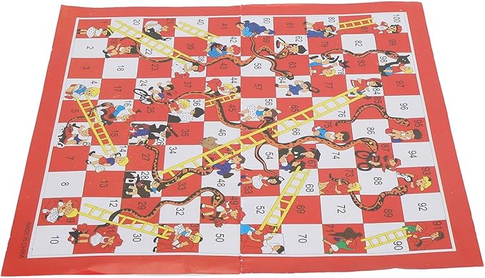 Snake and Ladder Chess Challenging Fun Enhance Relationship Board Game Set for Children and Family Perfect for Outdoor Travel Compact Size Enhances Logical Thinking