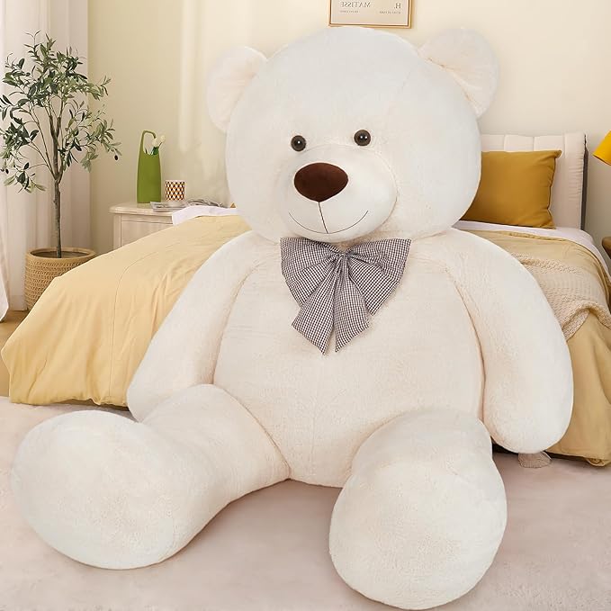 MaoGoLan Giant Teddy Bear 10ft Stuffed Animal, Huge Jumbo Size 10 Feet Teddy Bear Plush, Charming and Fluffy Bear for Decorations, Celebrations,Valentines Day,Baby Shower,White
