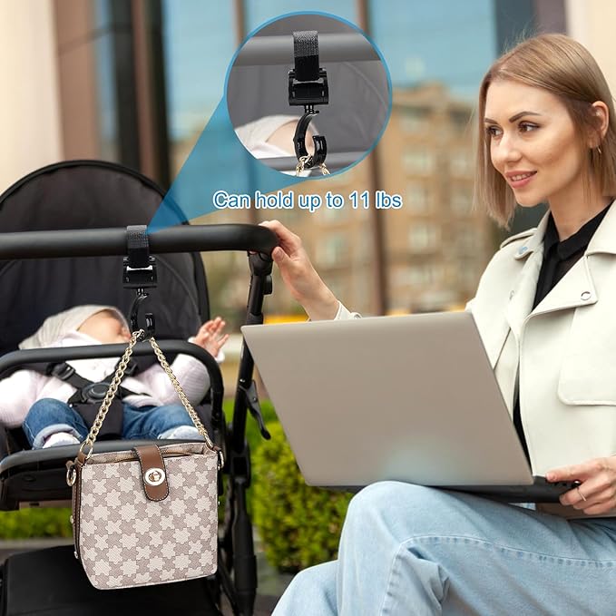 Accmor Stroller Cup Holder with Phone Holder, Bike Cup Holder, Universal Cup Holder for Uppababy Nuna Doona Strollers, 2-in-1 Cup Phone Holder for Stroller Bike Accessory