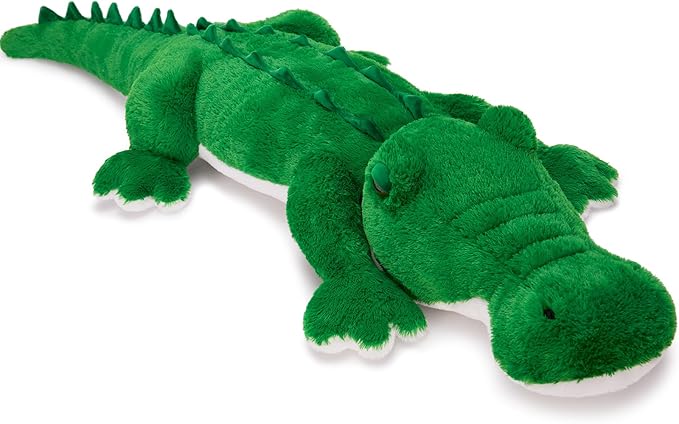 MorisMos 51inch Giant Alligator Stuffed Animal, Soft Huge Alligator Plush Toy, Big Stuffed Crocodile Gifts for Kids Boys Girls Brithday