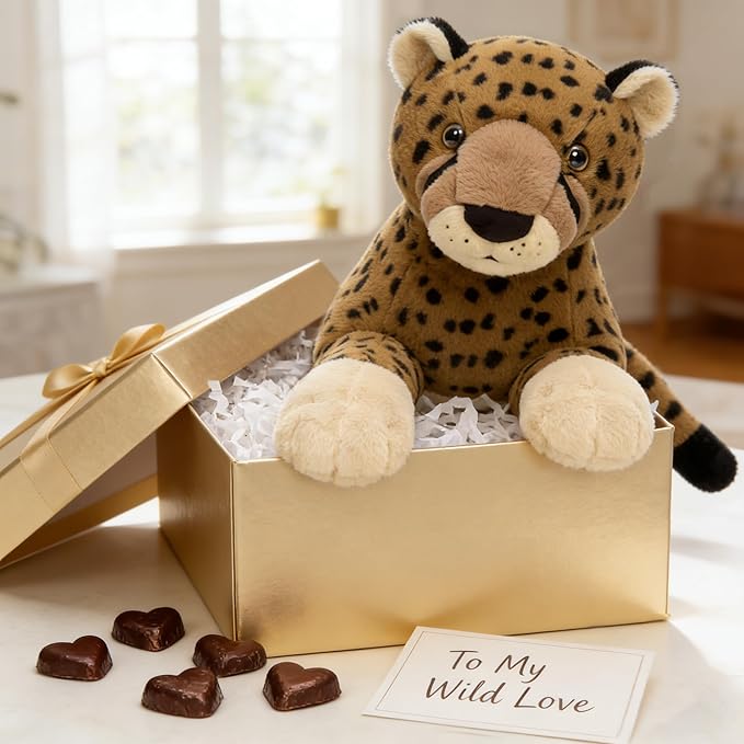MaoGoLan Large Cheetah Stuffed Animal, Giant Cheetah Plush Toy for Girl Boy, Ridable Stuffy Leopard for Kid, Stuffed Leopard Plush Pillow for Valentines Birthday Gifts Baby Shower Party Favor 53 inch