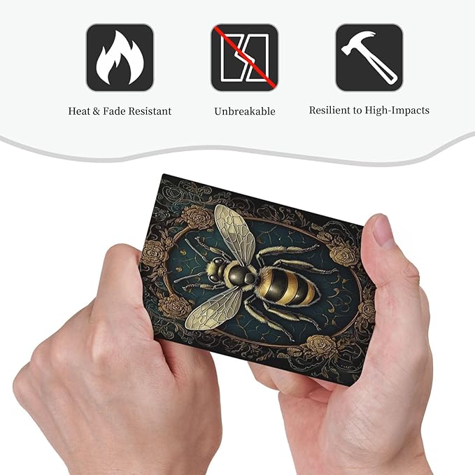 Light Switch Cover Plate Mid Century Bee Dark Floral 1 Gang No Device Blank Electrical Wall Plates Faceplate Decorative Switch Plate For Home Office Decor