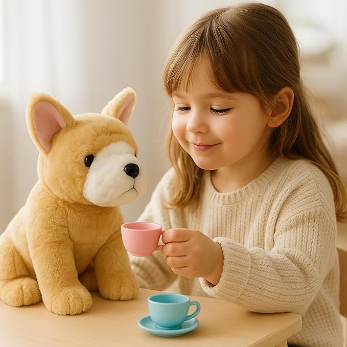 WEIGEDU French Bulldog Stuffed Animals Plush Toys Puppy Dog for Kids, Boys, and Girls - 12 inches
