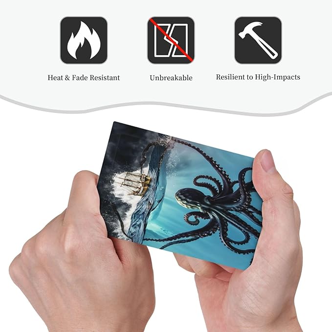 Light Switch Cover Plate Black Ocean Nautical Octopus Ship Funny Kraken Wall Plates 1 Gang Blank No Device Outlet Covers Decorative Electrical Switchplate for Bathroom Home Decor