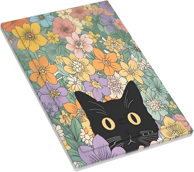 Light Switch Cover Plate Funny Cute Cartoon Cat Floral Colorful Flower 1 Gang No Device Blank Electrical Wall Plates Faceplate Decorative Switch Plate For Kids Room Nursery Decor