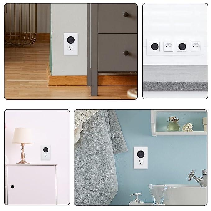 Pure Black Outlet Covers Baby Proofing - Plug Covers for Electrical Outlets, Child Proof Socket Covers, Baby Safety Products for Home, Office