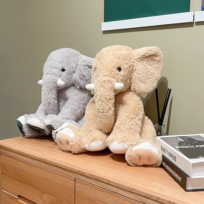 19.2 Inch Large Elephant Stuffed Animals,Clever Elephant Plush Toy for Kids, for Girls and Women,Super Soft Room Decoration(Yellow).