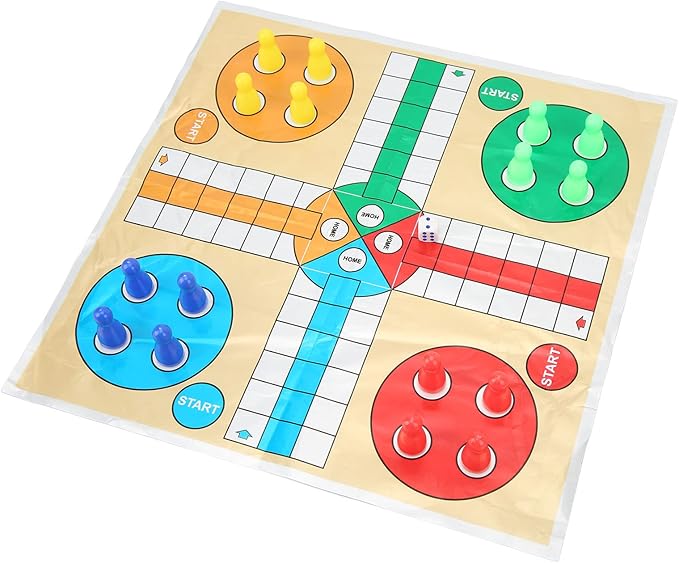 Snake Flying Chess Game 3 in 1 Interactive Portable Family Dice Game Set with Clear Box for Kids Adults