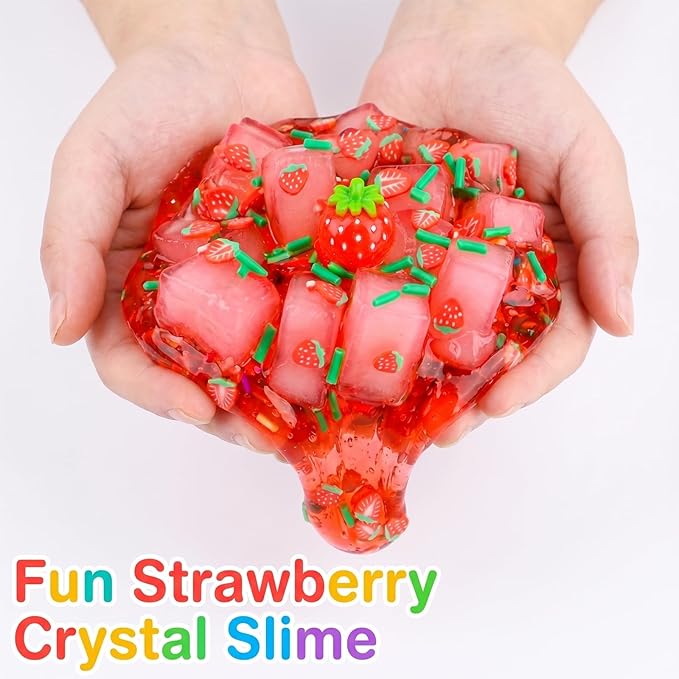 12 Pack Slime Kit - with 4 Jelly Cube Crunchy Slime, 4 Cloud Slime and 4 Butter Slime, Soft & Non-Sticky- Toys for Girls and Boys - Arty Favor, Stress Relief Toy, Classroom Reward