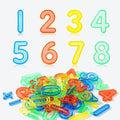48 Pcs Plastic Numbers and Symbols – Early Math Set - Light Table Manipulatives, Durable ABS Material, Vibrant Translucent Colors for Engaging Learning Experiences