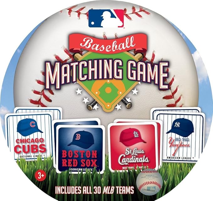 MasterPieces MLB Matching Game, Includes All 30 Baseball Teams, For Ages 3+