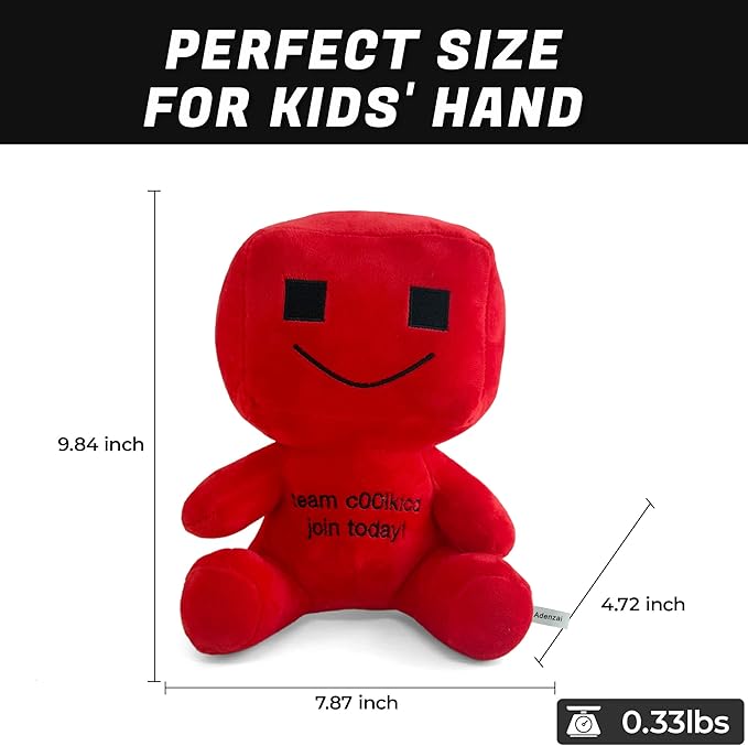 Forsaken Cool Kid Red Plush Toy – Soft Red Character Plush Stuffed Animal, Cute Forsaken Game Collectible Plushie Gift for Kids and Gamers