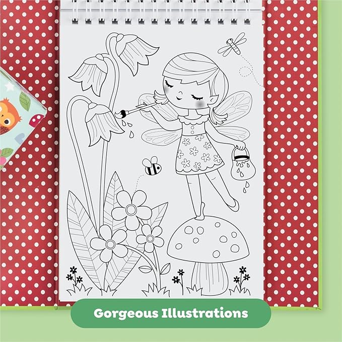 Tiger Tribe Forest Fairies Colouring Set Blue