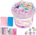 Clear Slime Unicorn Dreamy Glitter,10 oz Slime Bucket with 12 Bags Set,Party Favors,Great for Birthday Gifts for Girl and Boys,Christmas Stocking Stuffers