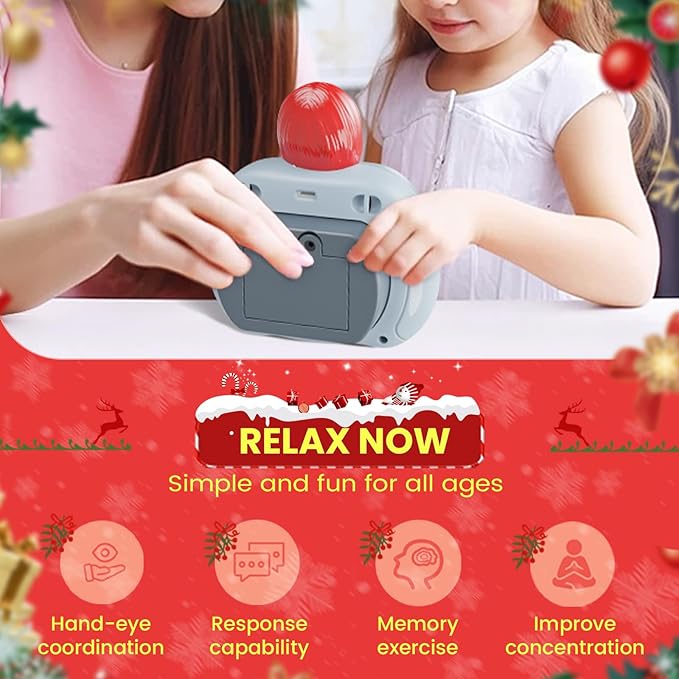 Nightmare Be Christmas Fast Push Game Fidget Console Toys,Christmas Pop Fidget Toy for Kids,Light Up Sensory Toy for Boys Grils Teens Age 3-12,Stocking Stuffers Goodie Bag Party Favors Birthday Gifts