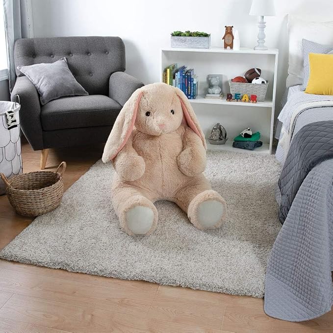 Vermont Teddy Bear Giant Easter Bunny Stuffed Animal | 4 Foot Bunny Plush Toy | Jumbo Emotional Support Plush for Kids and Adults | Crafted in the USA
