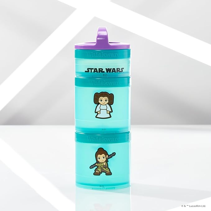 Whiskware Star Wars Stackable Snack Pack, Leia & Rey