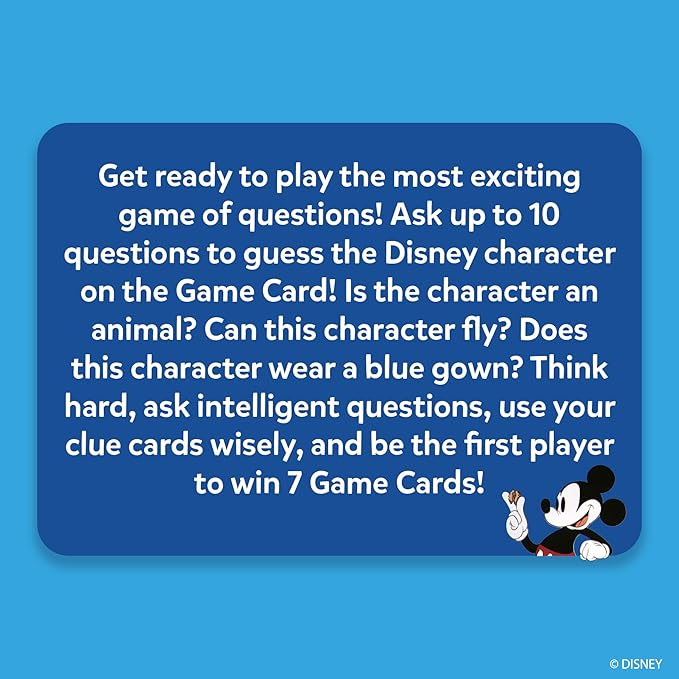 Skillmatics Guess in 10 Disney, Card Game for Girls, Boys, Kids, Teens, Adults Who Love Cinderella, Mickey Mouse, Moana, Travel Toy, Screen-Free Fun, Gifts for Ages 6, 7, 8, 9 and Up