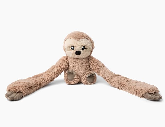 HUGIMALS Hugarounds Sawyer the Sloth 2.5 lb Microwaveable & Freezable Weighted Plush Neck & Shoulder Wrap | Soothing, Comforting Hugs for Self-Care & Relaxation | Unscented for Ages 2+