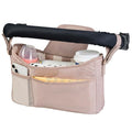 Tiny Twinkle Universal Stroller Organizer with Adjustable Strap | Waterproof Stroller Caddy Fits Baby Jogger, Nuna, Graco, Donna and Bugaboo Strollers (Beige Checkers
