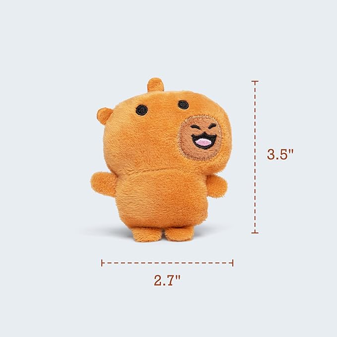 Emotional Support Capybaras by Relatable, Cuddly Stuffed Animals and Plushies Set, Small Gifts for Mom, Includes 5 Capybaras Plush Toys with Carrying Basket