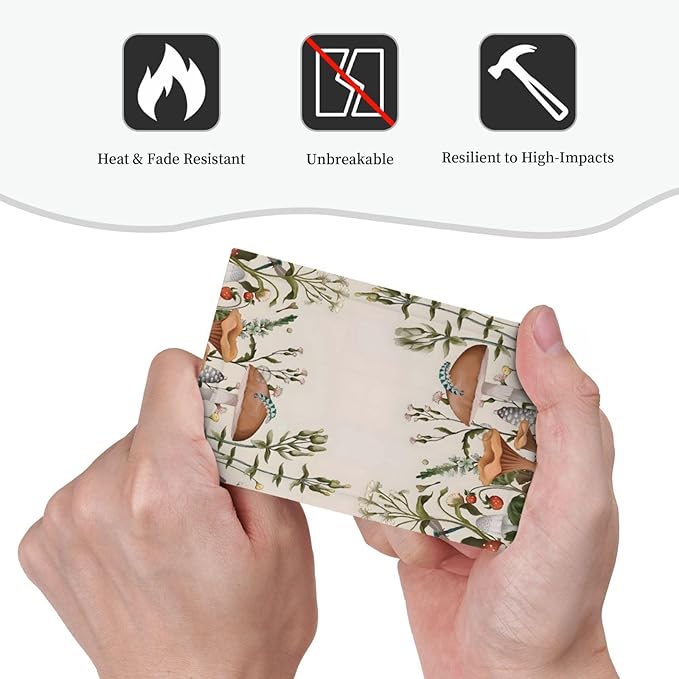 Boho Mushroom Forest Plants Wildflowers Insects Light Switch Cover Plate 1 Gang No Device Blank Electrical Wall Plates Faceplate Decorative Switch Plate for Kids Room Home Decor